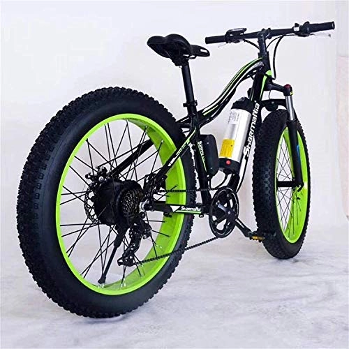 Electric Mountain Bike : Electric Bike Electric Mountain Bike Electric Snow Bike, 26" Electric Mountain Bike 36V 350W 10.4Ah Removable Lithium-Ion Battery Fat Tire Snow Bike for Sports Cycling Travel Commuting Lithium Battery