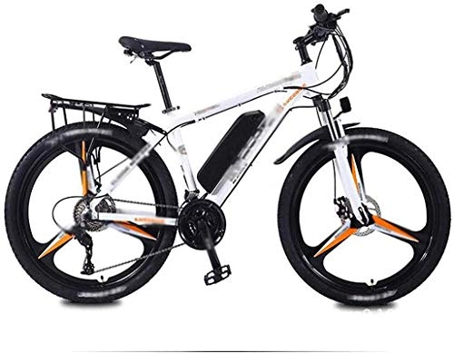 Electric Mountain Bike : Electric Bike Electric Mountain Bike Electric Snow Bike, 26 Inch Electric Bikes Bicycle, Double Disc Brake Shock Absorber Bikes LED Display Headlights Assisted Variable Speed Bicycle Meal Delivery Adul