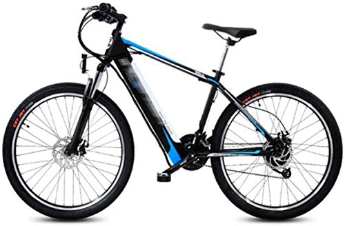 Electric Mountain Bike : Electric Bike Electric Mountain Bike Electric Snow Bike, 26 inch Electric mountain Bikes, 27 speed Bike Adult Bicycle dual disc brake Sports Outdoor Cycling Lithium Battery Beach Cruiser for Adults (C