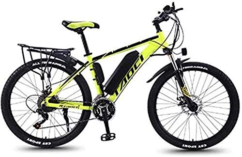 Electric Mountain Bike : Electric Bike Electric Mountain / Universal Bike, 26-inch 27-Speed Bicycle with Removable Lithium-ion Battery (36V 350W 8Ah) Dual disc Brake Bicycle, Adult Riding Exercise Bike, Yellow