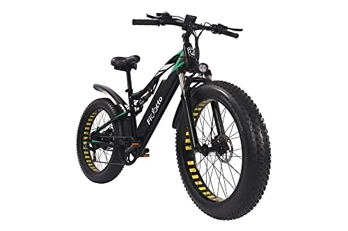 Electric Mountain Bike : Electric Bike, Ficyacto Electric Bikes For Adult 48V 17AH Removable Lithium-ion Battery 26 * 4.0 Fat Tire Electric Bikes Shimano 7 Speed Ebike