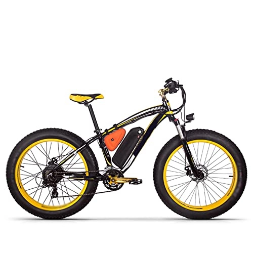 Electric Mountain Bike : Electric Bike for Adults 1000w 26 Inch Fat Tire 17Ah MTB Electric Bicycle with Computer Speedometer Powerful Electric Bike