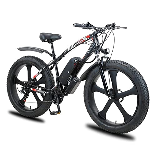 Electric Mountain Bike : Electric Bike for Adults 28 Mph, 1000W 48V Lithium Battery Electric Snow Bicycle 264.0inch Fat Tire Beach Ebike