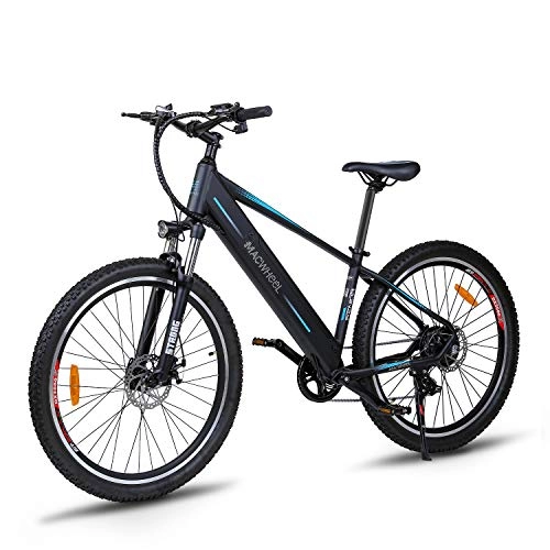 Electric Mountain Bike : Electric Bike, Mountain Bike 27.5", Removable 36V / 12.5Ah Battery Integrated with Frame, Shimano 7-Speed, Suspension Fork, Front Suspension, Tektro Dual Disc brakes for Sport Cycling (Wrangler-600)