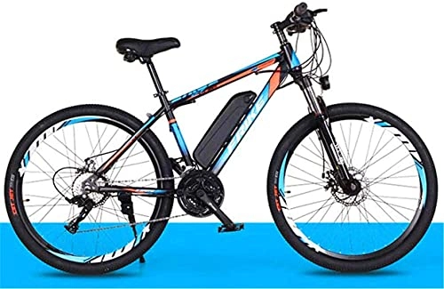 Electric Mountain Bike : Electric Bike Mountain bike for Adults, Magnesium Alloy Electric Bike 250W 36V 10Ah Removable LithiumIon Battery bike Bicycle for Men Women (Color : Blue)