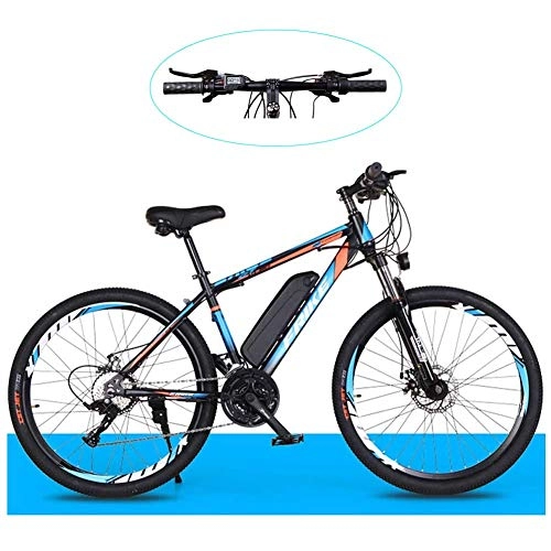 Electric Mountain Bike : Electric Bikes For Adult, 21-Speed Transmission 250w Brushless Motor And 36v / 8ah Lithium Battery 26-Inch Tire Electric Mountain Bike Hybrid Kilometers Up To 50km