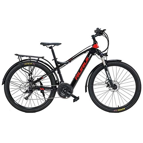 Electric Mountain Bike : Electric Bikes For Adult, 27.5-Inch Electric Mountain Bike-36v / 7.8ah Lithium Battery Pedal-Assisted Riding 80km-Aluminum Frame-21-Speed Shift Suitable For Men