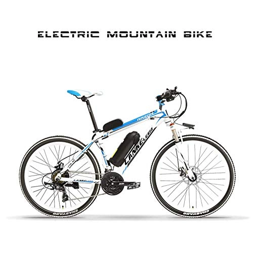 Electric Mountain Bike : Electric Bikes for Adult, Magnesium Alloy Ebikes Bicycles All Terrain, 26" 48V 240W Removable Lithium-Ion Battery Mountain Ebike, for Mens Outdoor Cycling Travel Work Out And Commuting, D