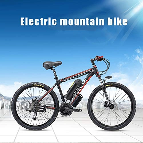 Electric Mountain Bike : Electric Bikes for Adult, Magnesium Alloy Ebikes Bicycles All Terrain, 26" 48V 400W Removable Lithium-Ion Battery Mountain Ebike, for Mens Outdoor Cycling Travel Work Out And Commuting