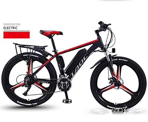 Electric Mountain Bike : Electric Bikes for Adult, Magnesium Alloy Shimano 21 speed 26 inch Electric mountain bike LEC LCD screen 36v 350w brushless motor 8 / 10 / 13A removable lithium ion battery Suitable for all terrain