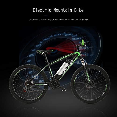 Electric Mountain Bike : Electric Bikes for Adult, Mens Mountain Bike, Magnesium Alloy Ebikes Bicycles All Terrain, 26" 38V 250W Removable Lithium-Ion Battery Bicycle Ebike, for Outdoor Cycling Travel Work Out