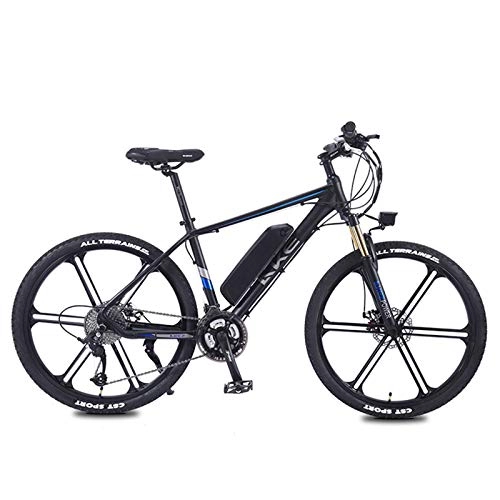 Electric Mountain Bike : Electric Bikes, Men'S Mountain Bike Aluminum Alloy Cycling Bike All Terrain, 26" 36V 350W Removable Lithium Ion Battery Mountain Bike, Suitable for Outdoor Cycling Travel Exercise, Black, 36V8AH