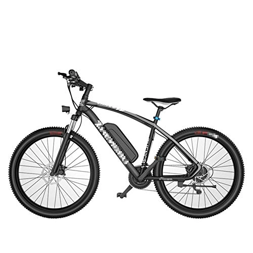 Electric Mountain Bike : Electric Mountain Bike, 26'' Electric Bicycle Removable Large Capacity Lithium-Ion Battery 48V 10.4Ah for Adult Female / Male for Mountain Bike Snow Bike 27 Speed, Black
