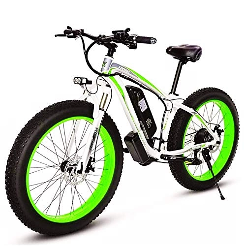 Electric Mountain Bike : Electric Mountain Bike, 26'' Electric Mountain Bike with Removable Large Capacity Lithium-Ion Battery (48V 17.5ah 500W) for Mens Outdoor Cycling Travel Work Out And Commuting Electric Powerful Bicycle