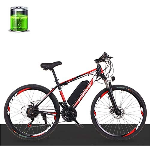 Electric Mountain Bike : Electric Mountain Bike, 26-Inch 27-Speed City Bike, 250W36V Motor 10AH Lithium Battery, Top Speed 35Km / H, Endurance 50Km, Adult Male and Female Off-Road