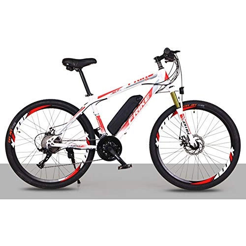 Electric Mountain Bike : Electric Mountain Bike 26 Inch E-Bike Transmission System 27 Speeds, LED Backlight with Lithium Battery 36V 250W Detachable, A, 26 INCH