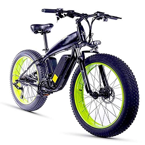 Electric Mountain Bike : Electric Mountain Bike, 26 Inch Electric Bike for Adult with 350W48V10Ah Full Charging Time 4-5 hours 27 Speed Aluminum Alloy Mountain E-Bike Max Speed 25km / h Load 150kg for Snow Beach Fat Tire Electr