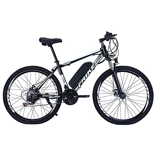 Electric Mountain Bike : Electric Mountain Bike 27.5"250W Electric Bicycle With 36V 10Ah Removable Lithium Battery, 21 Speed Gearbox, 35km / H, Charging Mileage Up To 35-50km(Color:white)