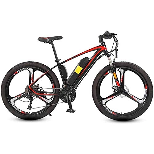 Electric Mountain Bike : Electric Mountain Bike, Electric Mountain Bike 26 In with 250W 36V Lithium Battery with 27 Speed Variable Speed System with Double Hydraulic Shock Absorption Electric Bicycle Load 75kg Electric Powerf