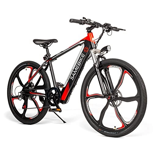 Electric Mountain Bike : Electric Mountain Bike For Adults | 26 Inch Tires 350W Motor 8Ah Battery Max 30 KPH | 7 Speed ebike With Aluminium Alloy Shell | Outdoor Cycling Max 120kg Payload… (Black)