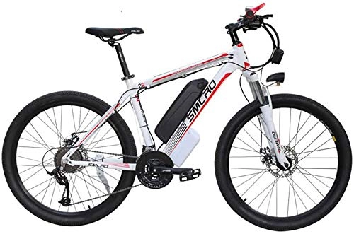 Electric Mountain Bike : Electric Mountain Bike for Adults with 36V 13AH Lithium-Ion Battery E-Bike with LED Headlights 21 Speed 26'' Tire