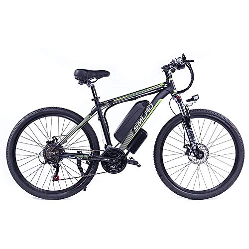 Electric Mountain Bike : Electric Mountain Bikes, 26Inch City Commuter Travel 350W Motor Power 21 Speed Gearbicycle All Terrain E-Bike with 48V 13AH Removable Lithium-Ion Battery for Adult Men Women