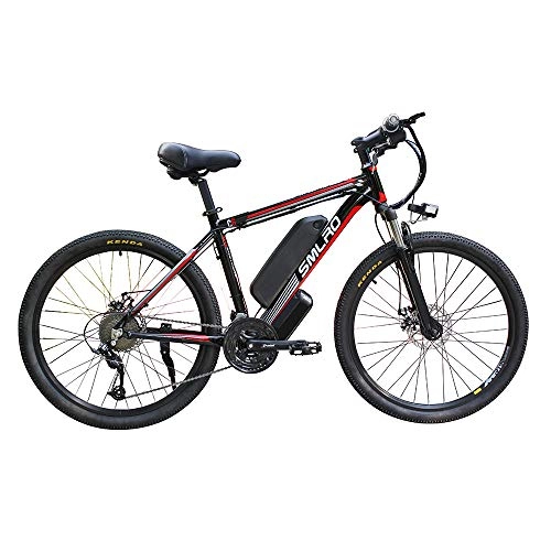 Electric Mountain Bike : Electric Mountain Bikes, City Commuter All Terrain 26Inch 350W Ebike with 48V 13AH Removable Lithium-Ion Battery for Outdoor Cycling Travel Work Adults Men Women