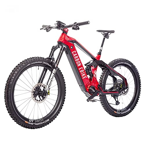 Electric Mountain Bike : Electric oven Electric Bike for Adults 1500W 50Mph Electric Mountain Bike 48V Lithium Battery Carbon Fiber Frame Electric Bicycle