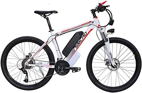 Electric Mountain Bike : Electric Snow Bike, 26" Electric Mountain Bike for Adults - 1000W Ebike with 48V 15AH Lithium Battery Professional Offroad Bicycle 27 Speed Gear Outdoor Cycling / Commute Bike Lithium Battery Beach Crui