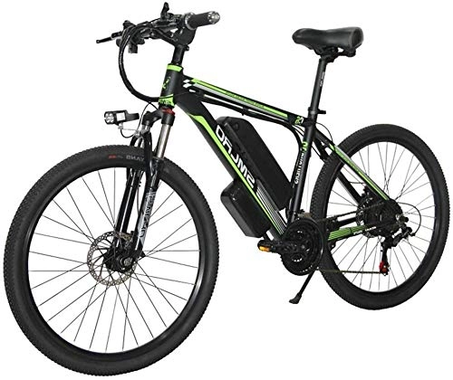 Electric Mountain Bike : Electric Snow Bike, Electric Bike Electric Mountain Bike 350W Ebike 26" Electric Bicycle, Adults Ebike with Removable 10 / 15Ah Battery, Professional 27 Speed Gears Lithium Battery Beach Cruiser for Adu