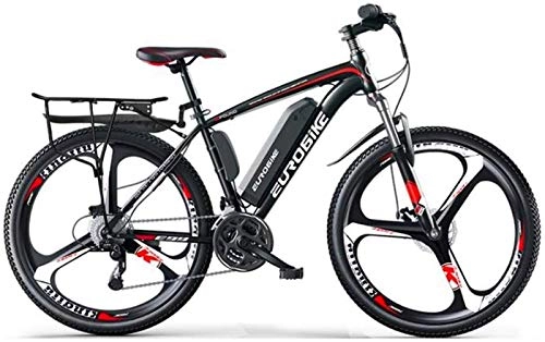 Electric Mountain Bike : Fangfang Electric Bikes, Adult 26 Inch Electric Mountain Bike, 36V Lithium Battery, 27 Speed High-Carbon Steel Offroad Electric Bicycle, E-Bike (Color : B, Size : 35KM)