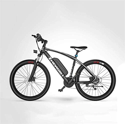 Electric Mountain Bike : Fangfang Electric Bikes, Adult Electric Mountain Bike, 48V Lithium Battery, Aviation High-Strength Aluminum Alloy Offroad Electric Bicycle, 27 Speed 26 Inch Wheels, E-Bike (Color : B)
