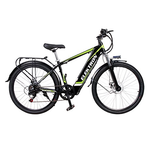 Electric Mountain Bike : Fat Tire Electric Moutain Bike, 50 Miles with Electric Assistance, Mens Women Mountain Folding E-Bike7 Speed Transmission System, City Mountain Bike Booster with Removable Battery and LCD Screen
