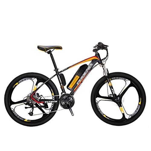 Electric Mountain Bike : FFF-HAT 26-inch Electric Mountain Bike, Removable Large-capacity Lithium-ion Battery (36V 250W), Electric Bike 27-speed Gear Three Working Modes, Aluminum Alloy Integrated Wheel