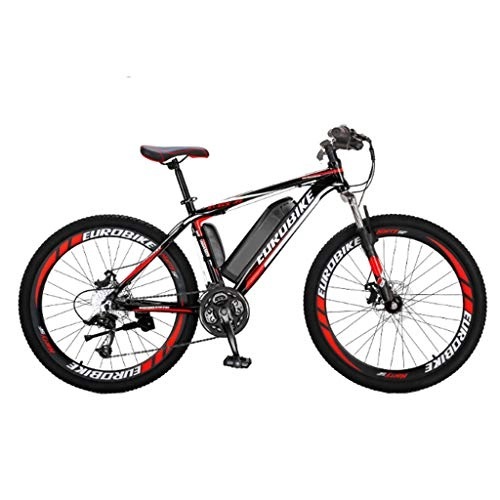 Electric Mountain Bike : FFF-HAT 27-speed Lithium Battery Electric Aluminum Alloy Mountain Bike 26 Inch Adult Variable Speed Off-road Bike Supports Three ModesThree Cutter Wheel