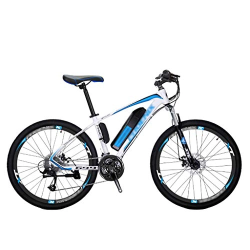 Electric Mountain Bike : FFF-HAT Electric Mountain Bike, 250W 26-inch Electric Bike, Equipped with A Removable 36V 10AH Lithium-ion Battery, Suitable for Adults, 27-speed Transmission, Endurance 50 Kilometers