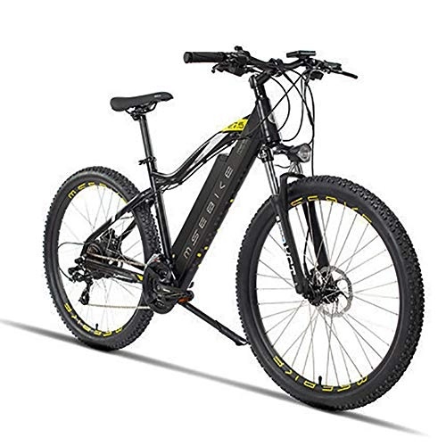 Electric Mountain Bike : FXMJ Professional Electric Mountain Bike, 27.5" 21-Speed Electric Bike, 400W with Removable 48V 13AH Lithium-Ion Battery Bicycle Ebike
