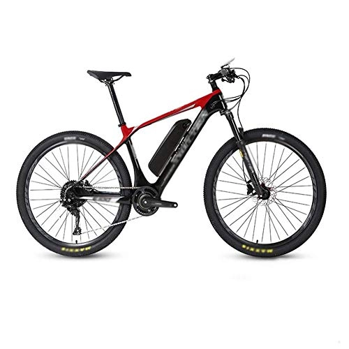 Electric Mountain Bike : FZYE 26 inch carbon fiber Electric Bikes, LCD digital display control Mountain Bike 36V13Ah lithium battery Bicycle Outdoor Cycling, Red