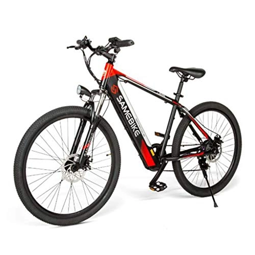 Electric Mountain Bike : Gaoyanhang Mountain bike-26 inch high carbon steel 150kg 250W LED 36V8AH lithium battery powered pedal electric bike 30km / h (Color : Black)