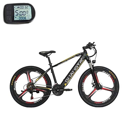 Electric Mountain Bike : GASLIKE 26 Inch Adult Electric Mountain Bike, 48V Lithium Battery, Aluminum Alloy Offroad Electric Bicycle, 21 Speed Magnesium Alloy Wheels, A, 60KM