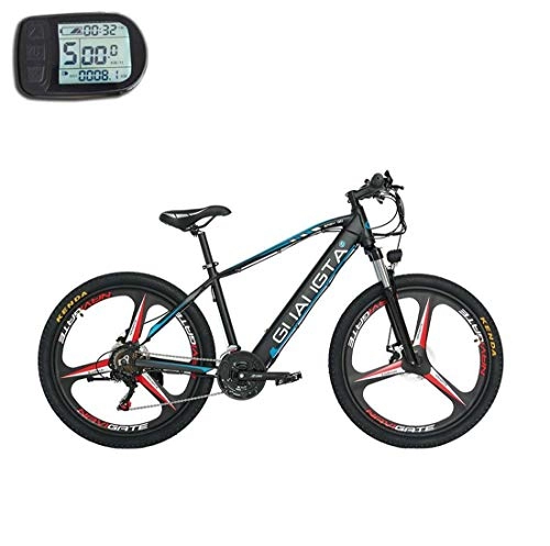 Electric Mountain Bike : GASLIKE 26 Inch Adult Electric Mountain Bike, 48V Lithium Battery, Aluminum Alloy Offroad Electric Bicycle, 21 Speed Magnesium Alloy Wheels, B, 80KM