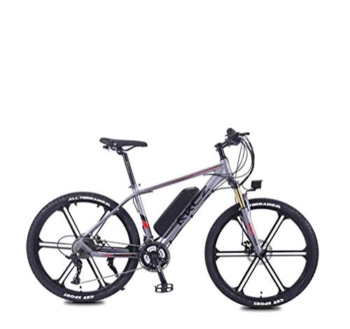 Electric Mountain Bike : GASLIKE Adult 26 Inch Electric Mountain Bike, 36V Lithium Battery 27 Speed Electric Bicycle, High-Strength Aluminum Alloy Frame, Magnesium Alloy Wheels, B, 40KM