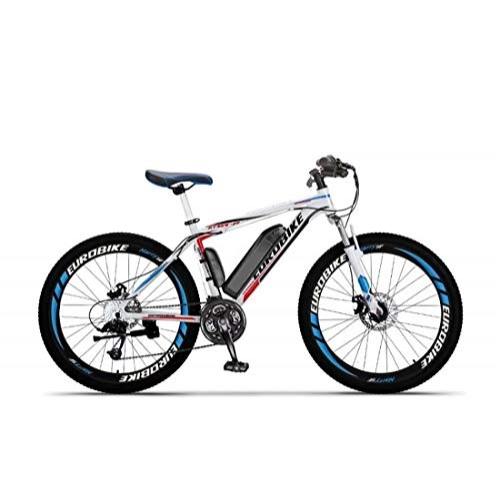 Electric Mountain Bike : GASLIKE Adult 26 Inch Electric Mountain Bike, 36V Lithium Battery, Aluminum Alloy Frame Offroad Electric Bicycle, 27 Speed, A, 40KM