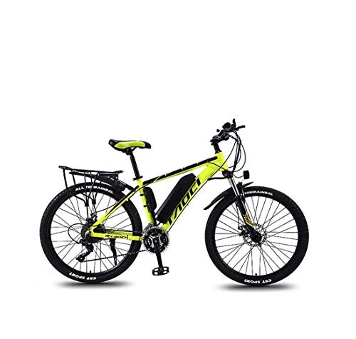 Electric Mountain Bike : GASLIKE Adult 26 Inch Electric Mountain Bikes, 36V Lithium Battery Aluminum Alloy Frame, With Multi-Function LCD Display 5-gear Assist Electric Bicycle, C, 13AH