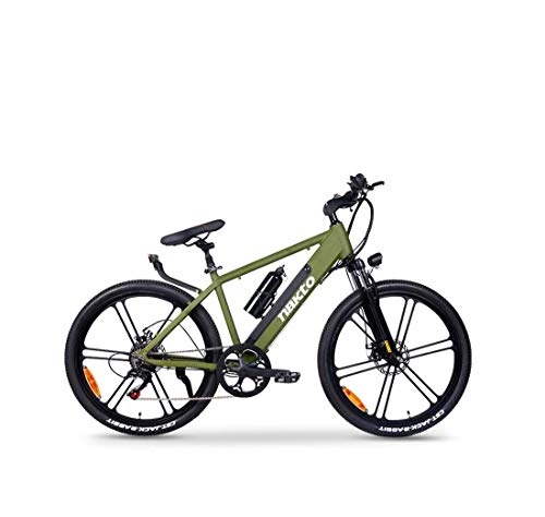 Electric Mountain Bike : GASLIKE Adult 26 Inch The New Upgrade Electric Mountain Bikes, Aluminum Alloy Electric Bicycle, 48V Lithium Battery / LCD Display / 6 Gears Electric Power Assist, B