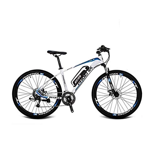 Electric Mountain Bike : GASLIKE Adult 27.5 Inch Electric Mountain Bike, 36V Lithium Battery Aluminum Alloy Electric Bicycle, LCD Display-Rear frame-Phone holder-Chain oil, C, 60KM