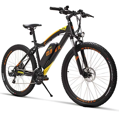 Electric Mountain Bike : GASLIKE Adult 27.5 Inch Mountain Electric Bike, 48V 13AH Lithium Battery 400W Electric Bikes, 21 Speed Aerospace Grade Aluminum Alloy Off-Road Electric Bicycle