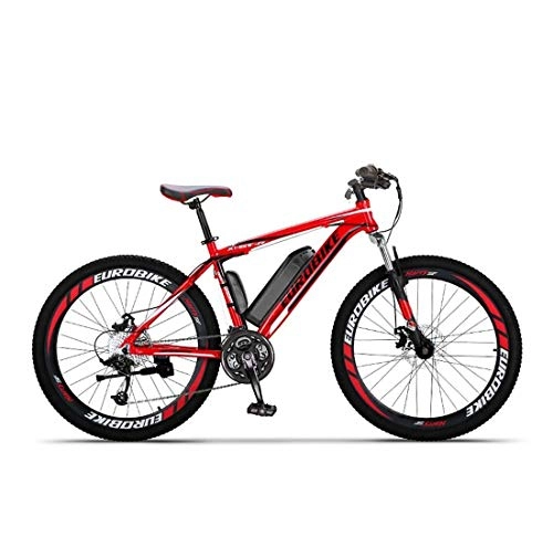 Electric Mountain Bike : GASLIKE Adult Electric Mountain Bike, 36V Lithium Battery, Aerospace Aluminum Alloy 27 Speed Electric Bicycle 26 Inch Wheels, A, 35KM