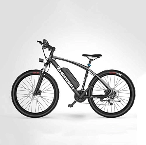 Electric Mountain Bike : GASLIKE Adult Electric Mountain Bike, 48V Lithium Battery, Aviation High-Strength Aluminum Alloy Offroad Electric Bicycle, 27 Speed 26 Inch Wheels, B