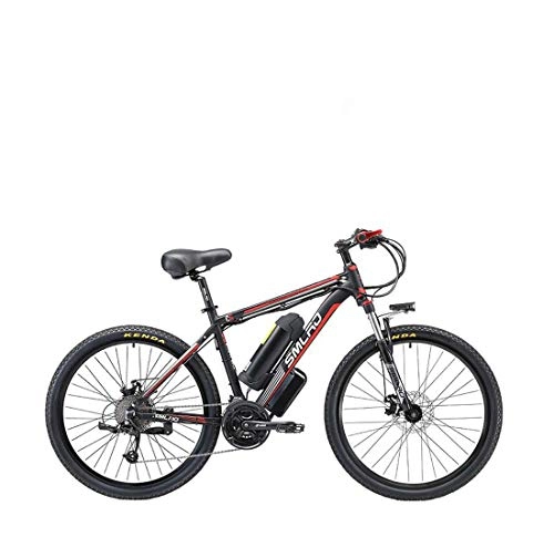 Electric Mountain Bike : GASLIKE Adult Mountain Electric Bikes, 500W 48V Lithium Battery - Aluminum alloy Frame, 27 speed Off-Road Electric Bicycle, B, 10AH
